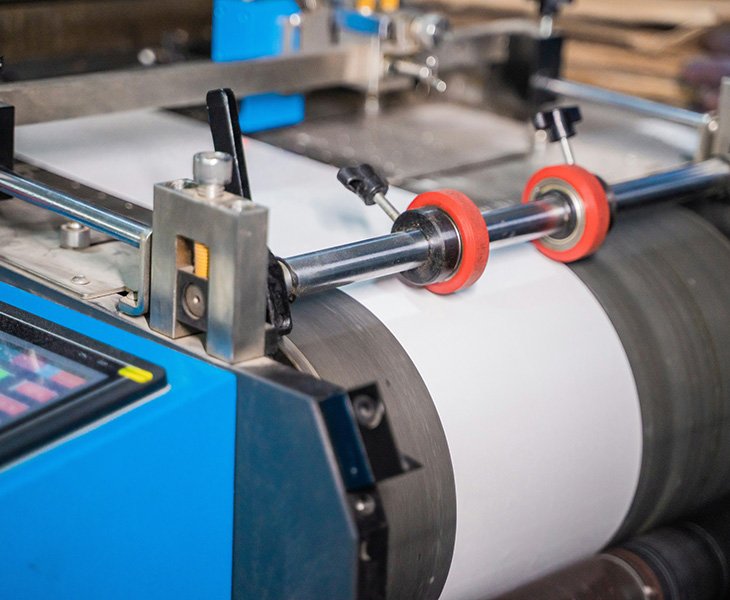 diecut rolling machine custom label
