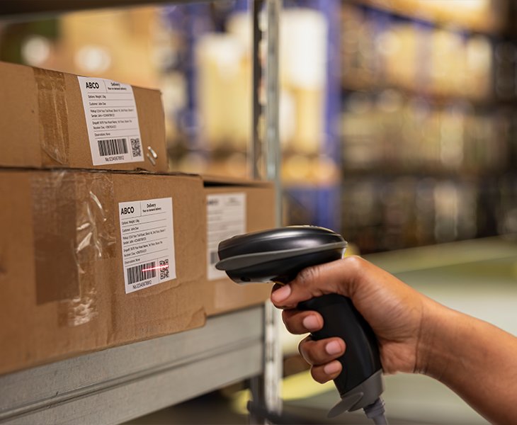 Permanent Adhesive Bond Logistics Label